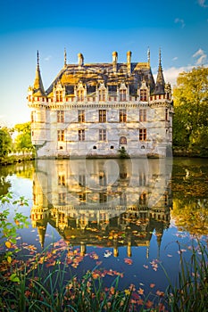 Azay-le-Rideau chateau, France