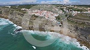 Azenhas do Mar Sintra. Lisbon view from above