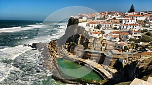 Azenhas do Mar village and natural swimming pool photo