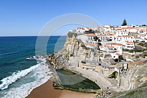 Azenhas do Mar, a small village near Sintra, Portugal photo
