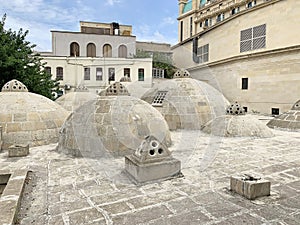 Azerbaijan, Baku city. Ancient Hamam of Kasum Bek in the historic district of Icheri Sheher Old town in Baku