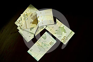 Azerbaijan Currency Manat money background