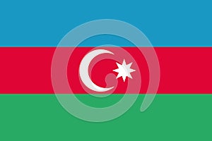 Azerbaijan flag vector