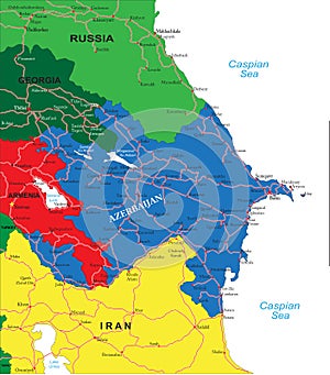 Azerbaijan map