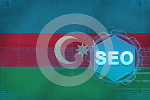 Azerbaijan seo (search engine optimization). SEO concept.