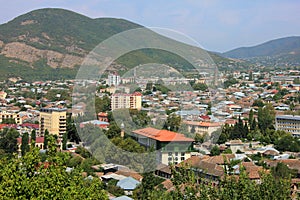 Azerbaijan. Sheki city. Panorama of the city