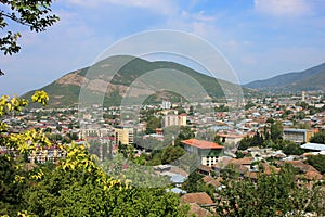 Azerbaijan. Sheki city. Panorama of the city