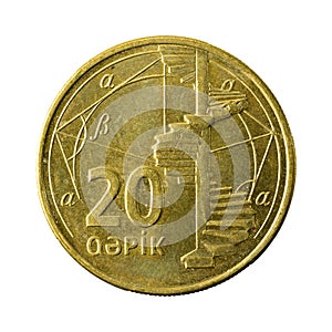 20 azerbaijani qepik coin obverse