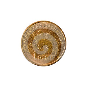 1 azerbaijani qepik coin reverse