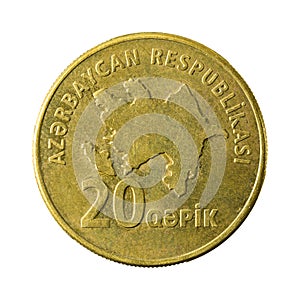 20 azerbaijani qepik coin reverse