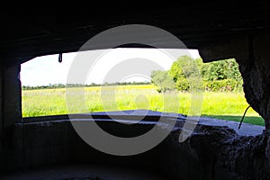 Azeville battery bunker. Normadia, France. German defensive location in the Second World War