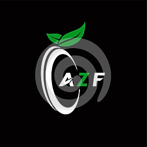 AZF creative minimalist letter logo. AZF unique vector initials alphabet letter logo design
