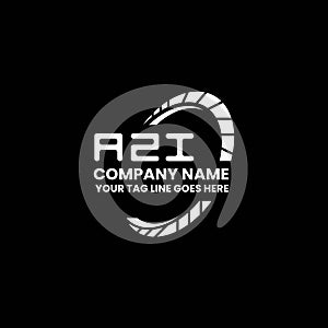 AZI letter logo creative design with vector graphic, AZ