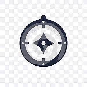 Azimuth compass transparent icon. Azimuth compass symbol design photo