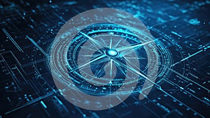 azimuth scanning compass