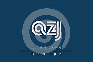 AZJ Creative Unique Modern Letter Logo Design