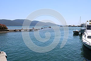 Azmak river in Akyaka district of Mugla.