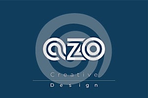 AZO Creative Unique Modern Letter Logo Design