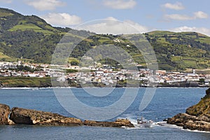 Azores coastline landscape. Vila Franca do Campo. Sao Miguel. Po