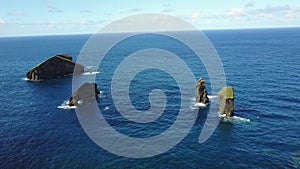 Azores Portugal coastline landscape - Mosteiros Beach