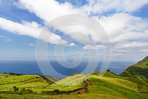 Azores - View to Pico Island