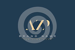 AZP abstract letter logo design