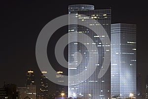 Azrieli tower in night