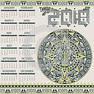 Aztec calendar 2018