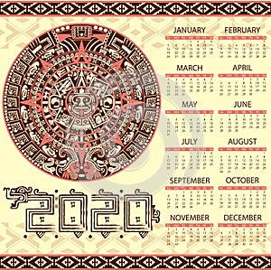 Aztec calendar 2020