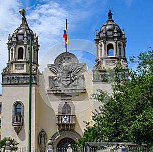 Aztec designed, Consulate of Colombia building in the centre of Seville.