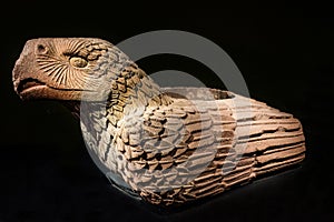 Aztec Eagle Stone Statue Templo Mayor Mexico City Mexico photo