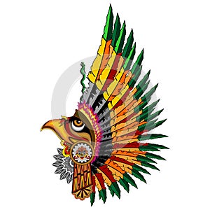 Aztec Eagle Warrior Mask