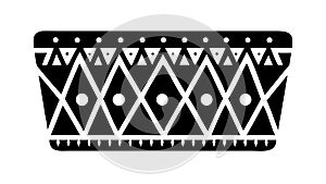 Aztec Geometric Border Pattern Vector, vector design Generative AI