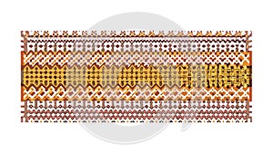 Aztec Geometric Border Pattern, vector design Generative AI