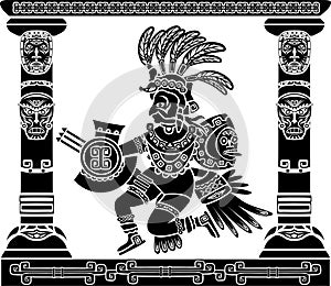 Aztec god Quetzalcoatl