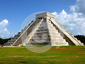 Aztec pyramid from Mexico. Mesoamerican pyramid