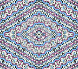 Aztec Style Pattern in Pastel Colors