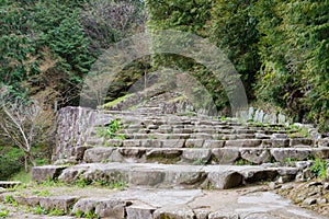 Azuchi Castle Ruins in Omihachiman, Shiga, Japan. Azuchi Castle was one of the primary castles of Oda