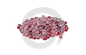 Azuki bean on white background