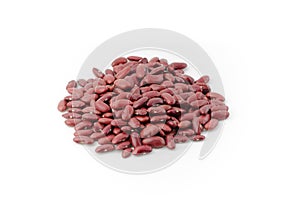 azuki beans isolated on white background & x28;bean, red, azuki& x29;