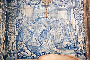 Azulejo in the Monastery of Santa Cruz (Coimbra)