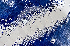 Azulejo portuguese ceramic tiles background