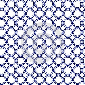Azulejo; seamless; pattern; seamless pattern; blue; white; geometric; abstract; oriental; Moroccan; mosaic; tile; ornament; ornate