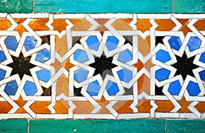 Azulejos de Al Andalus. Mosaico Ã¡rabe. Azulejos de Sevilla. Azulejos Ã¡rabes de EspaÃ±a. Alcazar de Sevilla