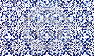 Azulejos, traditional Portuguese tiles photo