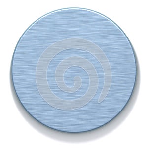 Azure metal round plate