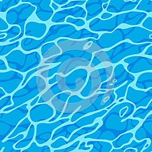 Azure Shining Water Surface Seamless Pattern