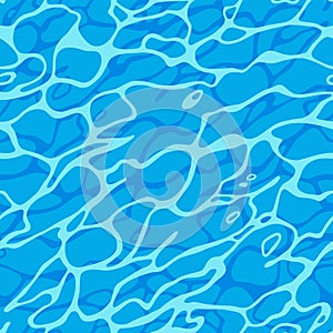 Azure Shining Water Surface Seamless Pattern photo