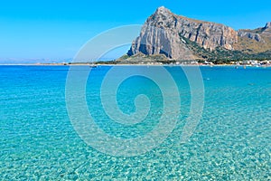 San Vito lo Capo beach, Sicily, Italy photo