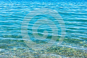 Azure water background from sea waves